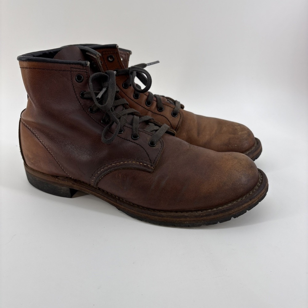 Red Wing Men's 9 D-Beckman Boots Brown Leather 9016 Featherstone USA Made